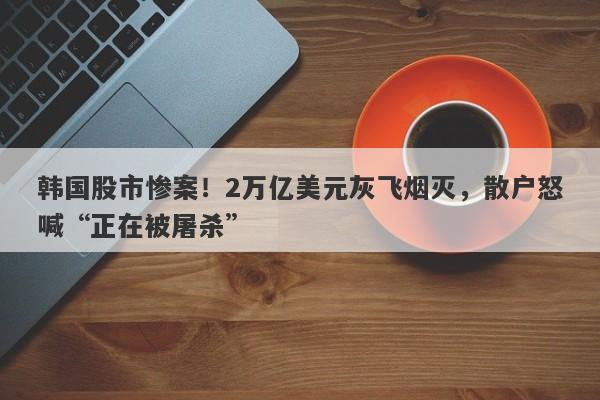韩国股市惨案！2万亿美元灰飞烟灭，散户怒喊“正在被屠杀”