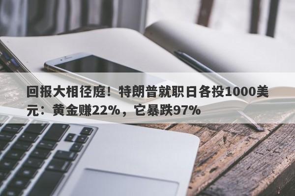回报大相径庭！特朗普就职日各投1000美元：黄金赚22%，它暴跌97%