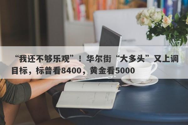 “我还不够乐观”！华尔街“大多头”又上调目标，标普看8400，黄金看5000