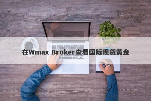 在Wmax Broker查看国际现货黄金