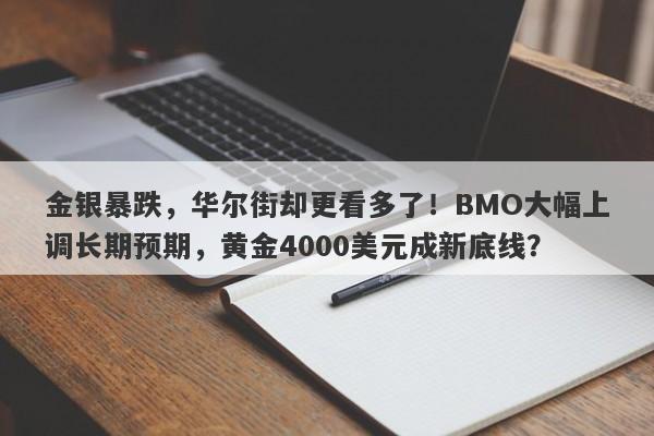 金银暴跌,华尔街却更看多了!BMO大幅上调长期预期,黄金4000美元成新底线?
