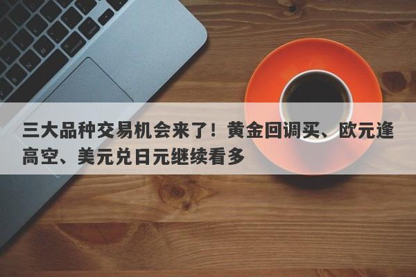 三大品种交易机会来了！黄金回调买、欧元逢高空、美元兑日元继续看多