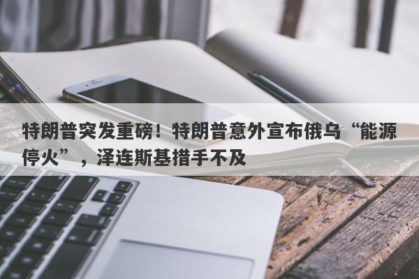 特朗普突发重磅！特朗普意外宣布俄乌“能源停火”，泽连斯基措手不及