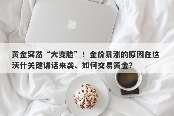 黄金突然“大变脸”！金价暴涨的原因在这 沃什关键讲话来袭、如何交易黄金？