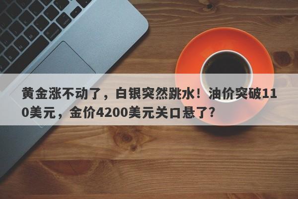 黄金涨不动了，白银突然跳水！油价突破110美元，金价4200美元关口悬了？